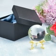 thumbnail image 3 of Unique Bargains 60mm/2.4' K9 Crystal Ball Decorative Ball with Gift Box and Metal Stand Clear 1 Set, 3 of 5