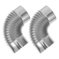 thumbnail image 2 of Miangastore 2pcs Silver Elbow Pipe Stove Pipes For Kitchen Use Smoke Exhaust, 2 of 9