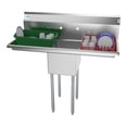 thumbnail image 1 of Koolmore 12x16x10 NSF Stainless Steel Kitchen Prep/Utility Sink in Silver, 1 of 6