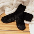 thumbnail image 2 of Women's Feather Light Socks with No Slip grips - Black - XL - 4 Pairs, 2 of 3