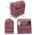 thumbnail image 4 of Ethnic Stand Mixer Cover, Bi-color Design Geometrical Ornamental Traditional Motif Folk Art, Kitchen Appliance Organizer Bag Cover with Pockets, 5 Quarts, Dark Magenta Marigold, by Ambesonne, 4 of 4