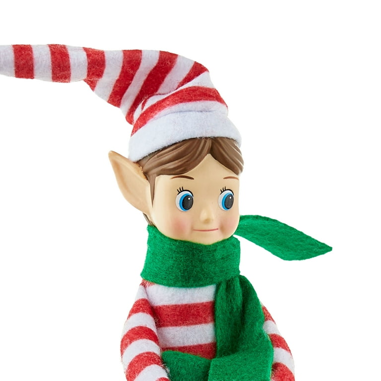 Christmas Decorative Elf with Red Stripe Hat