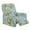 Blue-Snowflake, variant on Kuiaobaty Leopard Print Recliner Couch Cover for Living Room Breathable Reclining Slipcover with Side Pocket Breathable Reclining Sofa Slipcover Washable Recliner Chair Cover