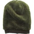 thumbnail image 5 of Thick Twist Knit Slouch Beanie Sherpa Fleece Lined, 5 of 6