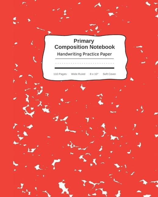 Primary Composition Notebook Handwriting Practice Paper Marble