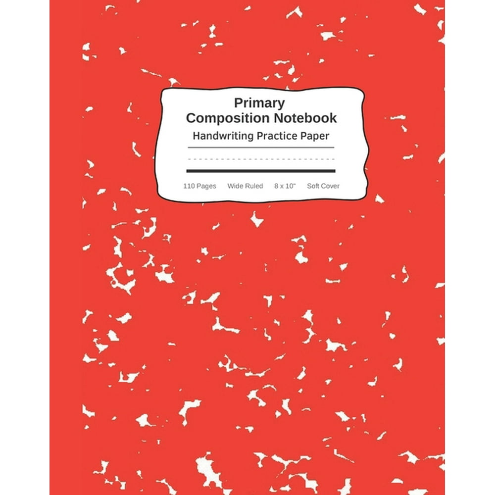 Primary Composition Notebook Handwriting Practice Paper Marble