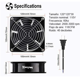 thumbnail image 2 of Extractor Ventilador  Bloosom Abanico Industrial 6in 110v Aluminio Negro, 2 of 4