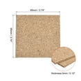 thumbnail image 2 of Uxcell 95x95x3mm Square Coasters Cork Cup Mat Pad for Tableware 40 Pack, 2 of 5