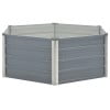 thumbnail image 3 of vidaXL Raised Garden Bed Grey Galvanized Steel 129x129x45cm in, 3 of 10