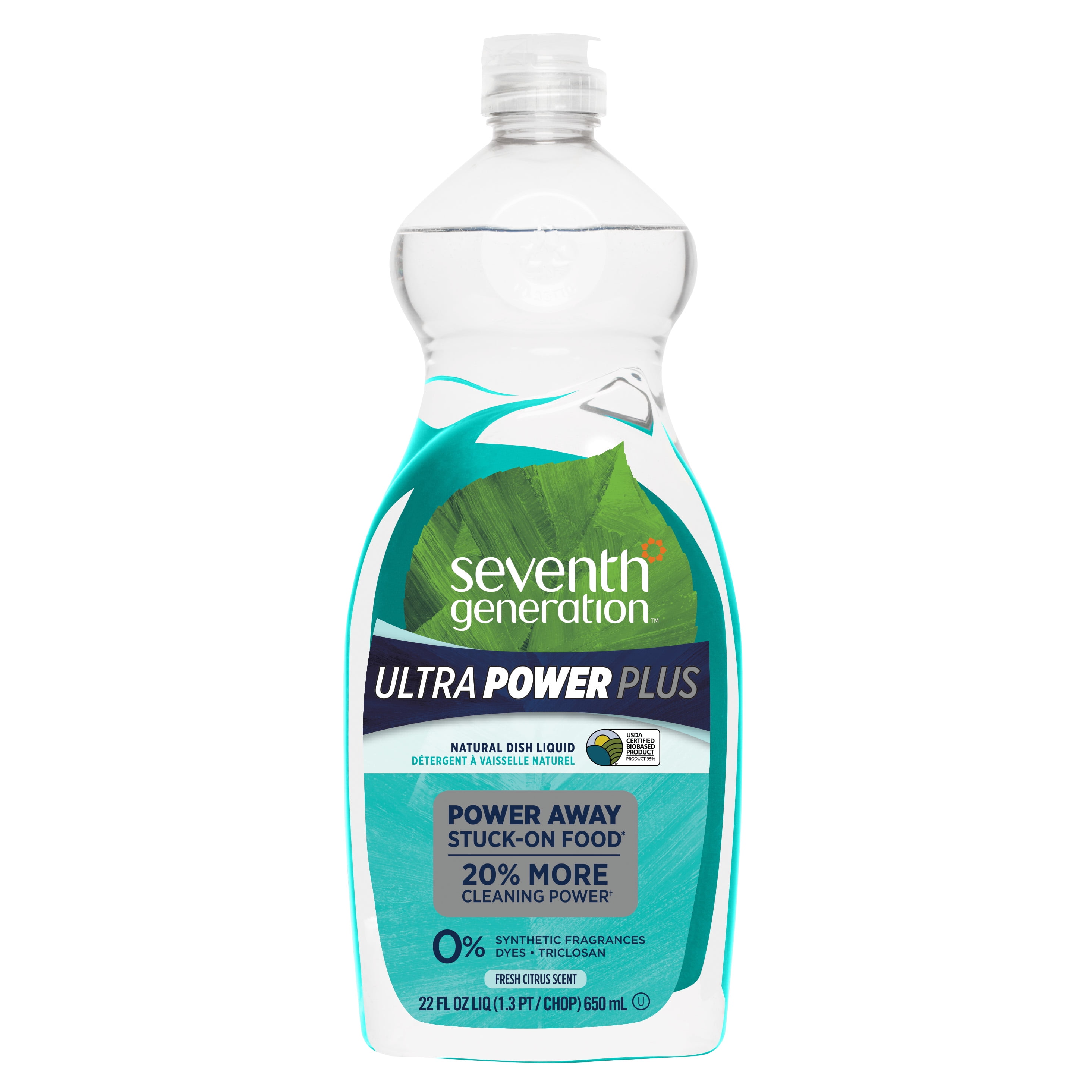 Seventh Generation Fresh Citrus Dish Liquid Soap, 22 oz
