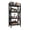 25" Black, variant on Spaco 25" 4-Level Storage Shelves with Mental and Wood, Kitchen Bakers Rack Organizers and Storage for Garage, Pantry, Bathroom, Black