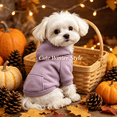 thumbnail image 4 of Soft Dog Hoodie with Kangaroo Pocket, Warm Sweatshirt for Dogs Puppy, Breathable Cold‑Weather Casual Pet Clothes, Easy On‑Off Machine Washable Outfit for Boy & Girl Dogs(Purple‑XXL), 4 of 6