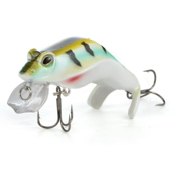 2.36" Surfacer Diving Hard Plastic Frog Fishing Lure W/Roundbend Treble Hook Color No.6