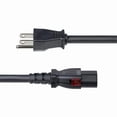 thumbnail image 3 of StarTech 15ft (4.5m) Heavy Duty Power Cord, NEMA 5-15P to Locking C13, 125V 15A, 14AWG, Replacement AC Power Cable, UL Listed, TAA, 3 of 4