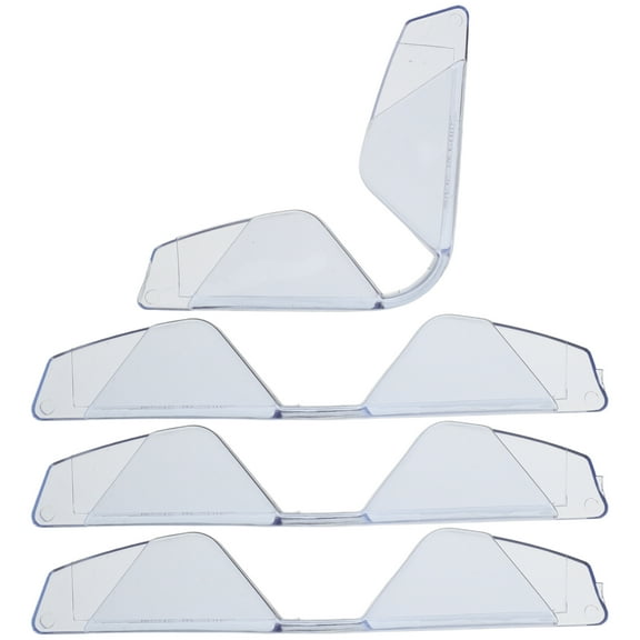 4 Pcs Car Door Edge Protector Filter Small Heater Transparent