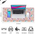thumbnail image 5 of Long Mouse Pads for Desk,Pink Cartoon Unicorn Lightning Pattern Desk Mats on Top Of Desks, Desk Mouse Pad Extra Large with 3mm Non-Slip Base and Stitched Edge for Gaming,Office,Work,Home 35.4"x15.7", 5 of 6