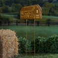 thumbnail image 2 of Solar Lighted Laser Cut Garden Stakes, Farmhouse, 2 of 6