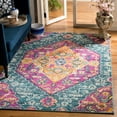 thumbnail image 5 of SAFAVIEH Madison Karissa Floral Area Rug, Light Grey/Fuchsia, 6'7" x 6'7" Square, 5 of 6
