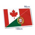 thumbnail image 2 of czcpp-Portuguese Canada Friendship Flag,3x5 FT Portugal Canadian Flag,36x60 Inch Large Digitial Double-Printed Durable 150D Thick Polyester Decorations with 2 Brass Grommet, 2 of 4