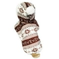 thumbnail image 4 of SPRING PARK Dog Cat Clothes, Soft Warm Coat Coral Fleece Pet Christmas Snowflake Cloak Outfits Costumes, 4 of 7