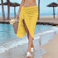 thumbnail image 6 of Women's Beach Sarong Swim Cover Up Wrap in Sheer Draped Fabric for Plus Size Coverage and Wear, 6 of 9