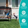 thumbnail image 3 of Skywalker Trampolines 6x4ft Rectangle Trampoline with Safety Enclosure Net - Indoor/Outdoor Mini Trampoline for Kids & Toddlers, Durable Steel Frame (Red)​, 3 of 7