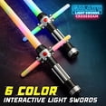 thumbnail image 1 of USA Toyz Crossbeam Galaxy Light Up Saber para niños o adultos - Juego de espadas de luz do USA Toyz USA Toyz, 1 of 2