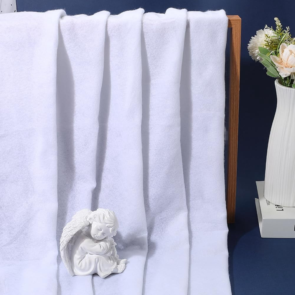 63 Inch 2 Yards White Quilt Batting Polyester Wadding Fiberfill Upholstery Fiber Quilting Stuffing Wrapping Fabric for Sewing Making Pillows Cushion Interior Decoration DIY Craft Supplies