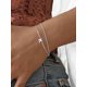 thumbnail image 3 of Pulsera Letra Inicial Mujer Plata de Ley 925 Letras de Alfabeto Abecedario Pulsera Delicada Joyería Miminalista de Nombre Regalo, 3 of 4