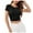 Black, variant on Beach Vacation Clothes for Women Crop Bras Women Girl Customize Tops Copper Stripe Top And Shirts for Cowl Neck Top Chicken Tops plus Size Compression Crop Corsets Su L