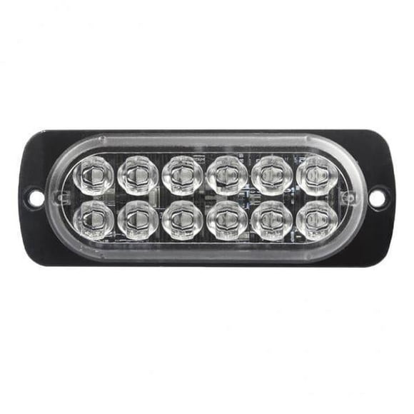 5xCar SUV 12 LED estroboscópico Flash barra de luz policía lámpara blanca 5 piezas