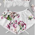 thumbnail image 4 of 2PCS Womens Sexy Lingerie Pijamas Shorts Set Ropa de dormir de encaje Ropa interior impresa Fridja nalpqowj16680, 4 of 4