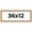 Bhutan, variant on 36x12 Frame Gold Bamboo Solid Wood Picture Frame | 1 Inch Moulding Width | Interior Frame Depth
