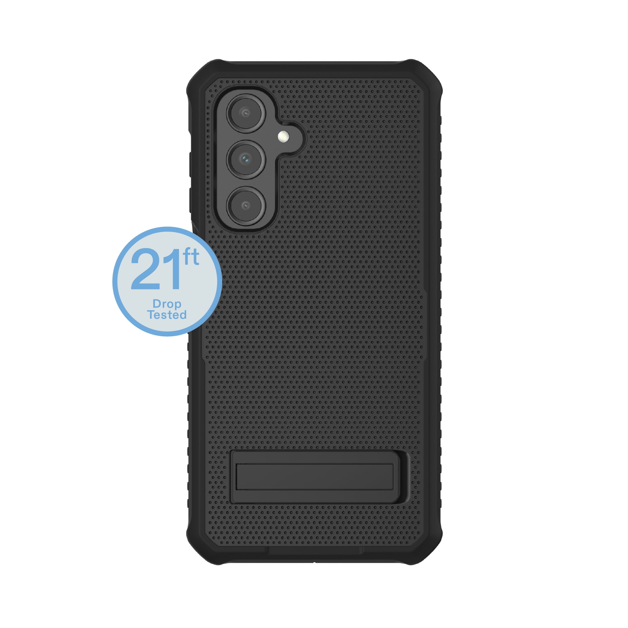onn Rugged Phone Case with Kickstand for Samsung Galaxy A16 5G - Black