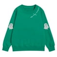 thumbnail image 4 of EnJoCho Youth Children Hooded Pullover Long Sleeve Oversized Soft Fleece Cute Printed Graphic Sweatshirt for Halloween Holiday Classroom Daily Play Wear, 4 of 7