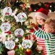 thumbnail image 5 of Decoraciones De Adornos Navideños Con Cubierta Facial Árbol De Navidad Colgante Redondo De Cerámica Colgante Con Tema De Vacuna Regalo Para La Familia Advancent AP006894-09, 5 of 6