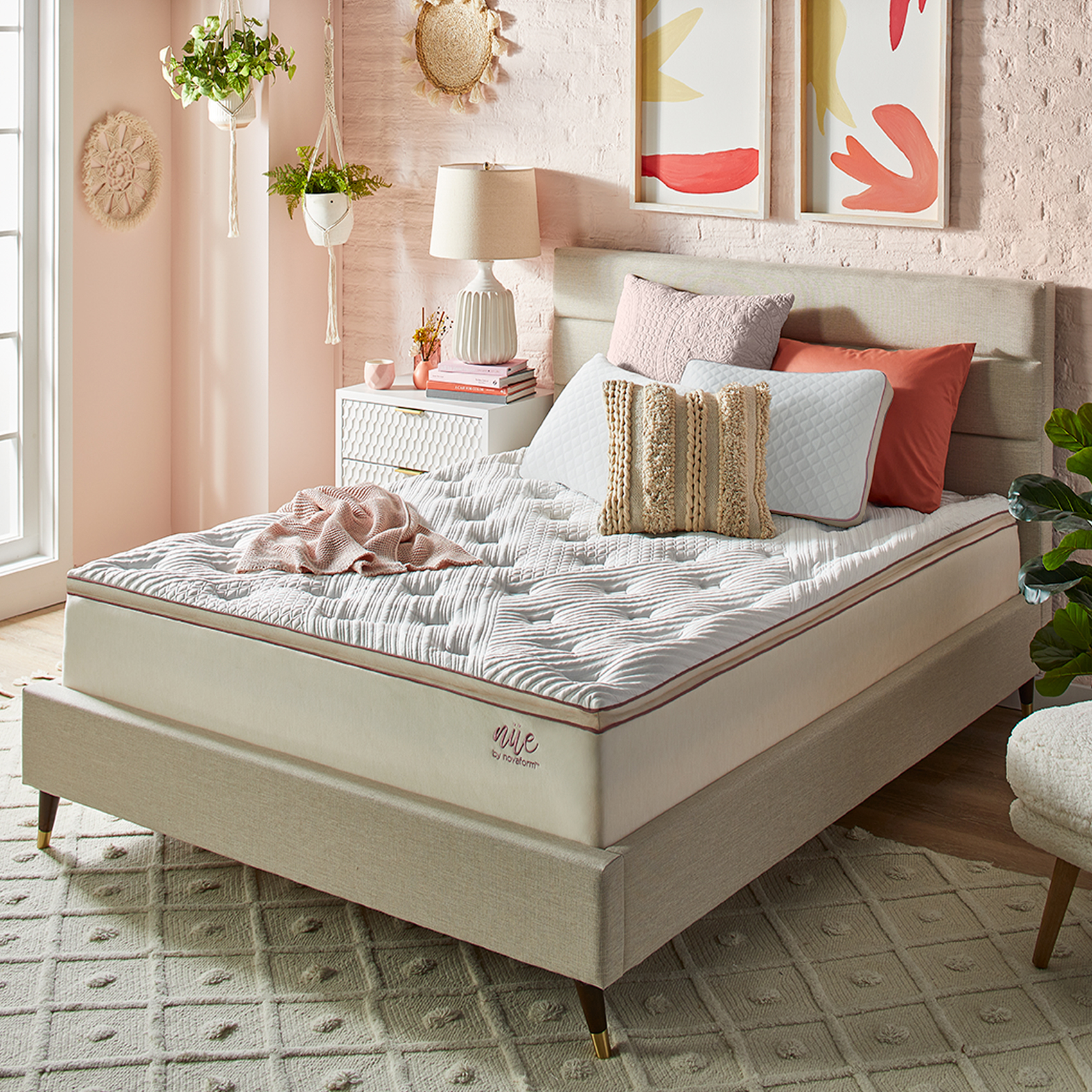 nue by Novaform Plush Pillowtop 12" Gel Memory Foam Mattress, California King