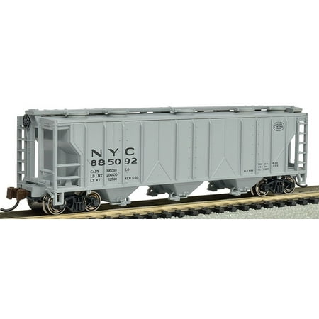 Bachmann N Scale Train Three Bar Covered Hopper Nyc 73856