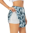 thumbnail image 3 of Lsque Daisies Flowers Printed Women's Running Shorts with Liner Pockets,Elastic Quick Dry Workout Athletic Gym Yoga Shorts,Womens High Waist Shorts-Small, 3 of 9