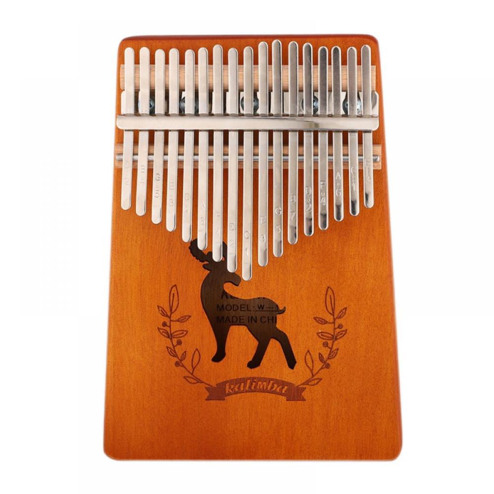 17 Keys Kalimba Pine Musical Instrument Thumb Finger Piano for Beginner /Neu 