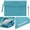 Cyan, variant on Wonderpool A4 Premium Faux Leather Envelope Documents Multifunction Folders Stationery Bag -Portfolio File for Paper Letter Stationery Organizer and Tablet Case PC Sleeve (Cyan)