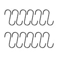 thumbnail image 3 of 12 Pcs Stainless Steel Hooks Steel Hanging Hooks S Shaped Hooks Hangers Hooks, 3 of 3