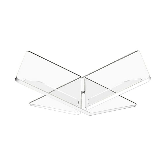 Clear Acrylic Book Stand, Frame Acrylic Book Holder, Open Bookstand for Display Reading Cookbook, Magazine, Recipe