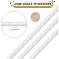 thumbnail image 2 of 5.5 Yard Leather Cord 3mm Wide Round Leather Strap, 2 of 9