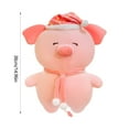 thumbnail image 3 of bxhwj 9.8in or 15in Pig Plush Doll Pillow, Cute Stuffed Animal Toy with Soft Cotton, Adorable Sleeping Pig Plushie for Kids Boys Girls, Birthday Christmas Holiday Gift, Cozy Bed Sofa Room Decoration, 3 of 8