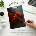 thumbnail image 5 of FMSHPON Magic Dragon Red Clipboard Hardboard Wood Nursing Clip Board and Pull for Standard A4 Letter 13x9 inches, 5 of 8