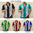 thumbnail image 6 of Totyc Casual and Stylish Men's Retro Striped Bowling Shirt Vintage Button Down Tops, 6 of 8