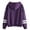 Purple, variant on Jane Wardrobe Women's Striped Sleeve Hoodie, Loose Fit Drawstring Hooded Sweatshirt, 1 Piece, S-XXL Plus Size Friendly