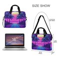 thumbnail image 3 of FORMRS 16" Laptop Bag Carrying Sleeve Case with Handle Travel Shoulder Briefcase, Purple Digital Art, 3 of 8