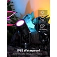 thumbnail image 3 of Smart Landscape Lights, APP Controlled RGBCW Color Changing Spotlights, IP65 Waterproof Low Voltage Outdoor Spotlights, Wireless Group Control for Garden, Yard, Holiday Decor$$Tools & Hardware Other, 3 of 8